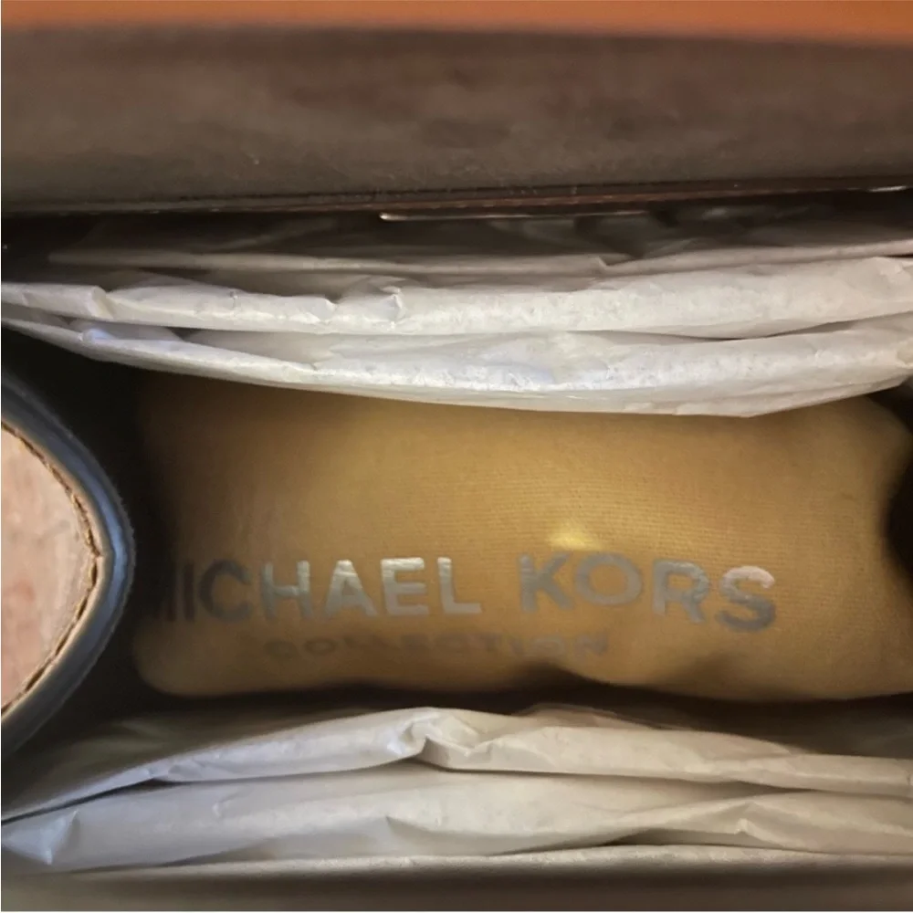 Rare RUNWAY MICHAEL KORS COLLECTION SNAKE-EMBOSSED SATCHEL.